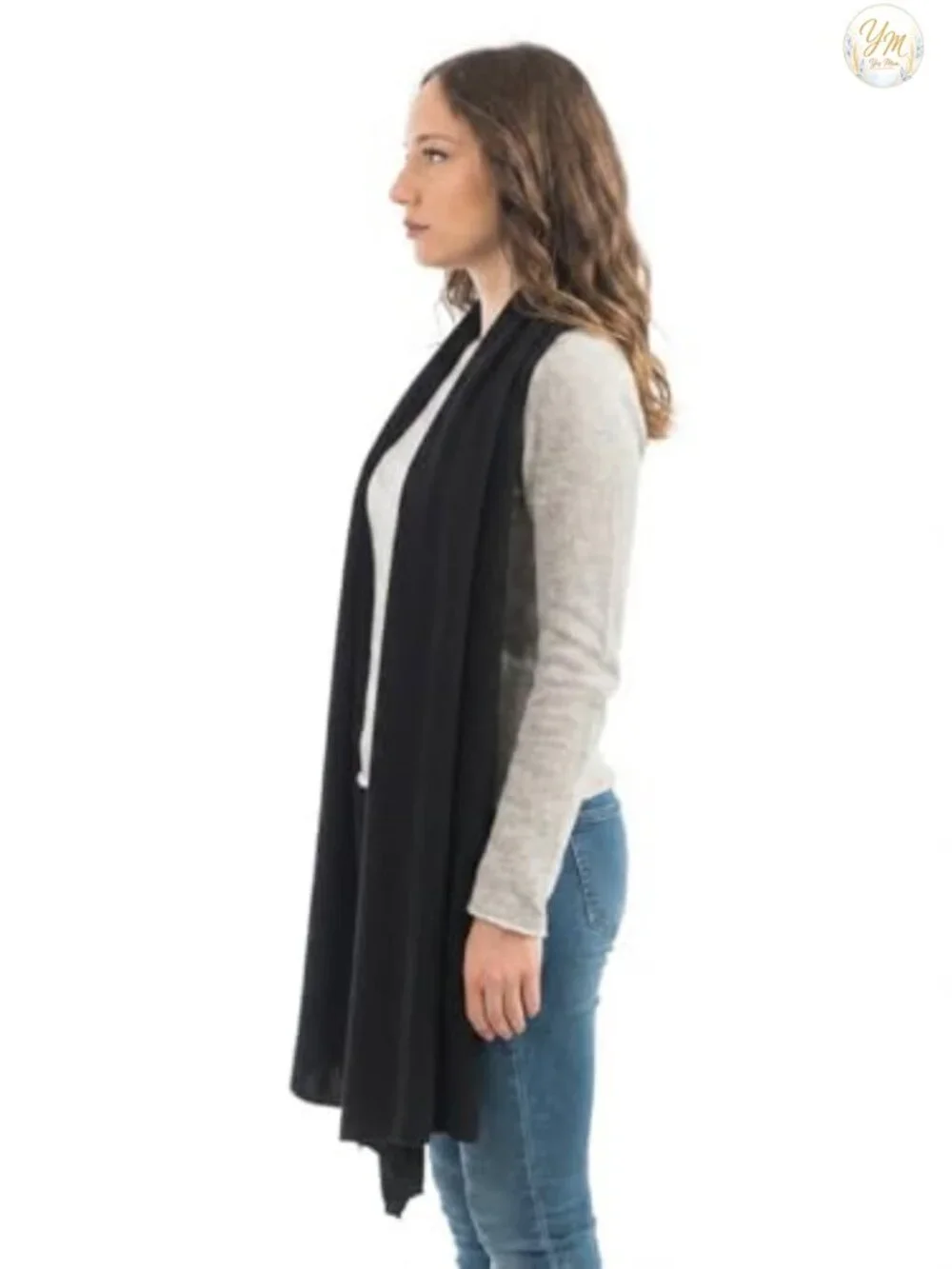 Italian Wool Cashmere Blend Stole Wrap Shawl Scarf for Women